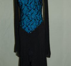 Black Latin - Blue Bodice