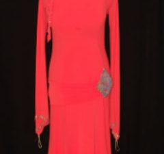 Orange Latin Dress/Long