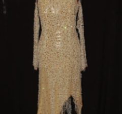 Gold Mesh Latin Dress